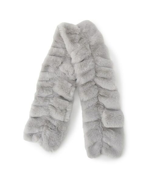 ITS'DEMO / イッツデモ マフラー・ショール・スヌード・ストール | 【手洗い可】シャーリングファーマフラー | 詳細3