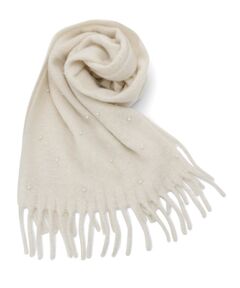 ITS'DEMO / イッツデモ マフラー・ショール・スヌード・ストール | 【手洗い可】パール調付きバルキーストール