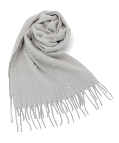 ITS'DEMO / イッツデモ マフラー・ショール・スヌード・ストール | 【手洗い可】パール調付きバルキーストール