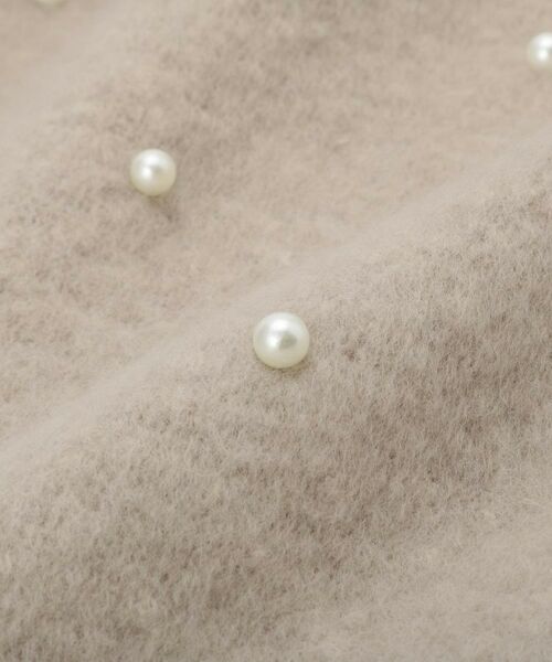 ITS'DEMO / イッツデモ マフラー・ショール・スヌード・ストール | 【手洗い可】パール調付きバルキーストール | 詳細2