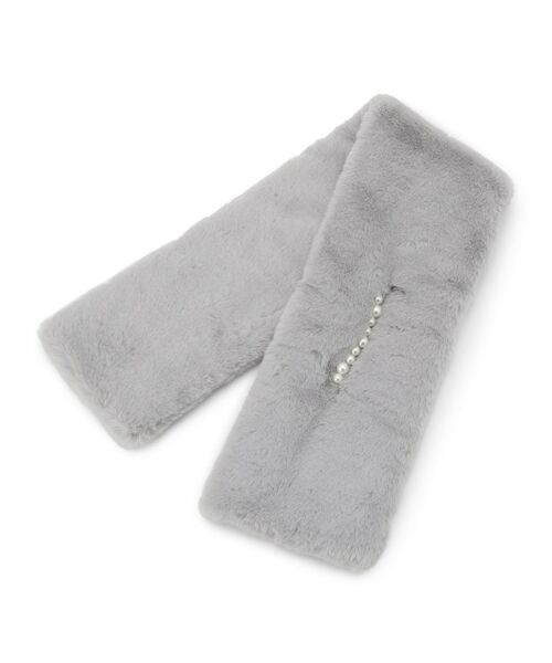 ITS'DEMO / イッツデモ マフラー・ショール・スヌード・ストール | 連パール調フェイクファーマフラー | 詳細2