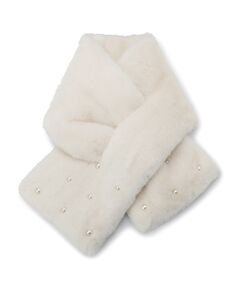 ITS'DEMO / イッツデモ マフラー・ショール・スヌード・ストール | ランダムパール調フェイクファーマフラー