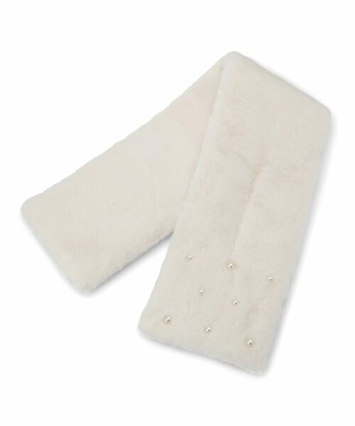 ITS'DEMO / イッツデモ マフラー・ショール・スヌード・ストール | ランダムパール調フェイクファーマフラー | 詳細2