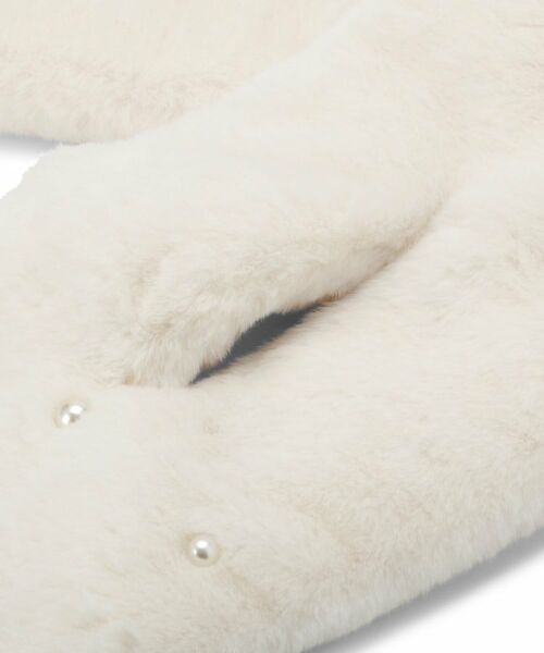 ITS'DEMO / イッツデモ マフラー・ショール・スヌード・ストール | ランダムパール調フェイクファーマフラー | 詳細3