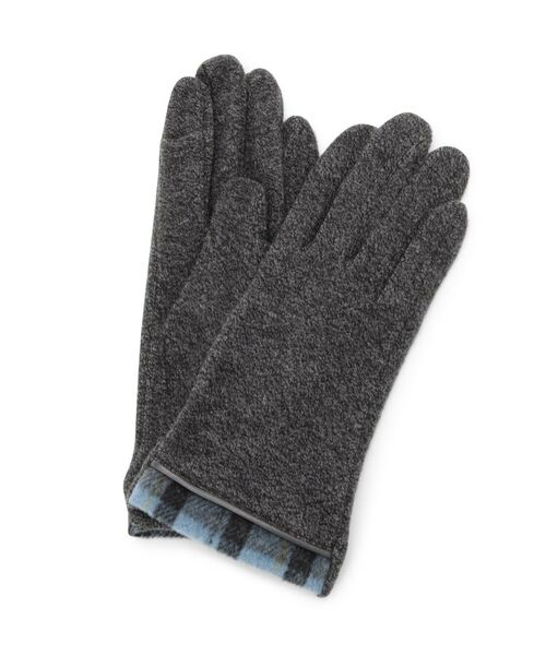 ITS'DEMO / イッツデモ 手袋 | 【手洗い可】チェック切替保湿生地グローブ | 詳細1