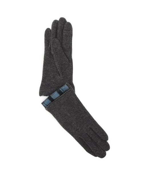 ITS'DEMO / イッツデモ 手袋 | 【手洗い可】チェック切替保湿生地グローブ | 詳細2