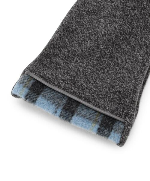 ITS'DEMO / イッツデモ 手袋 | 【手洗い可】チェック切替保湿生地グローブ | 詳細5