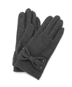 ITS'DEMO / イッツデモ 手袋 | 【手洗い可】リボンモチーフグローブ