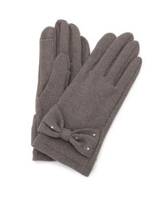 ITS'DEMO / イッツデモ 手袋 | 【手洗い可】リボンモチーフグローブ