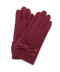 ITS'DEMO / イッツデモ 手袋 | 【手洗い可】リボンモチーフグローブ