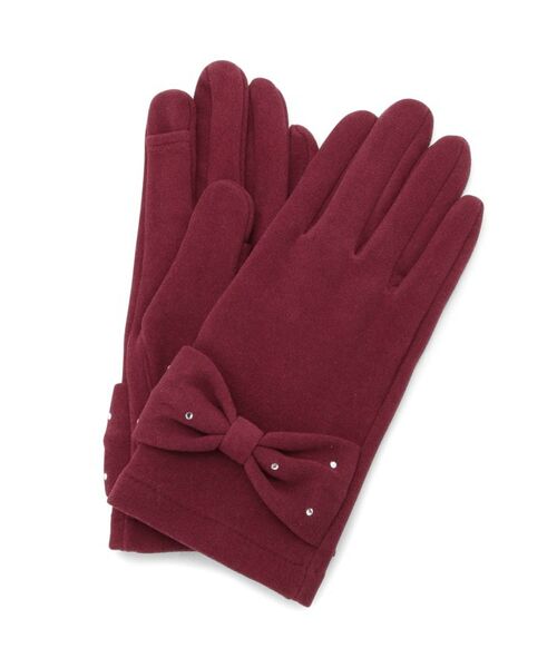 ITS'DEMO / イッツデモ 手袋 | 【手洗い可】リボンモチーフグローブ | 詳細1