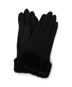 ITS'DEMO / イッツデモ 手袋 | 【手洗い可】ファーカフスジャージグローブ