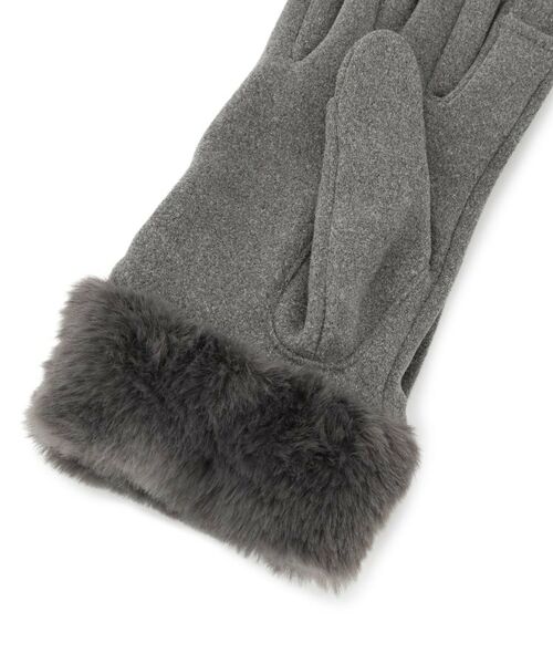 ITS'DEMO / イッツデモ 手袋 | 【手洗い可】ファーカフスジャージグローブ | 詳細4