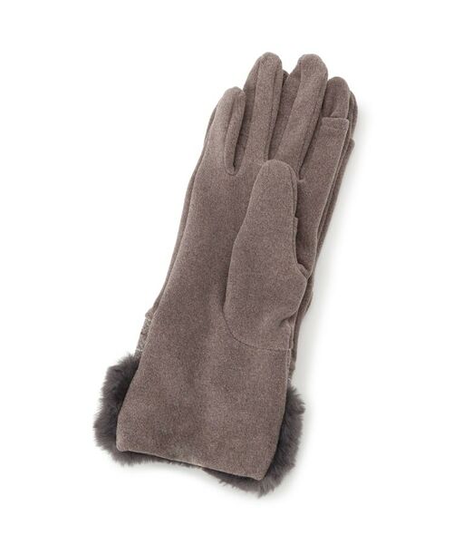 ITS'DEMO / イッツデモ 手袋 | 【手洗い可】リボン付フェイクファーカフスグローブ | 詳細2