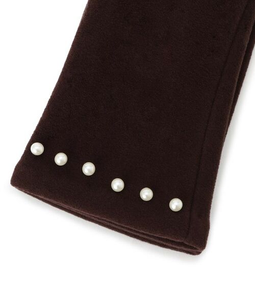 ITS'DEMO / イッツデモ 手袋 | 【手洗い可】フェイクパール付きジャージグローブ | 詳細3