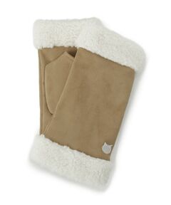 ITS'DEMO / イッツデモ 手袋 | 【手洗い可】猫刺繍ボア指切りグローブ