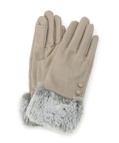 ITS'DEMO / イッツデモ 手袋 | 【手洗い可】ツートンファースエードグローブ