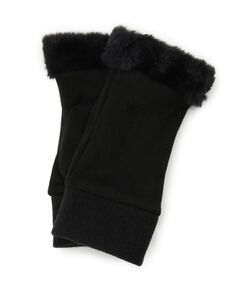 ITS'DEMO / イッツデモ 手袋 | 部分ファー指切りグローブ