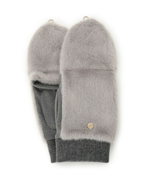 ITS'DEMO / イッツデモ 手袋 | ファーかぶせミトン | 詳細3