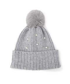 ITS'DEMO / イッツデモ ニットキャップ | フェイクパール付きニット帽