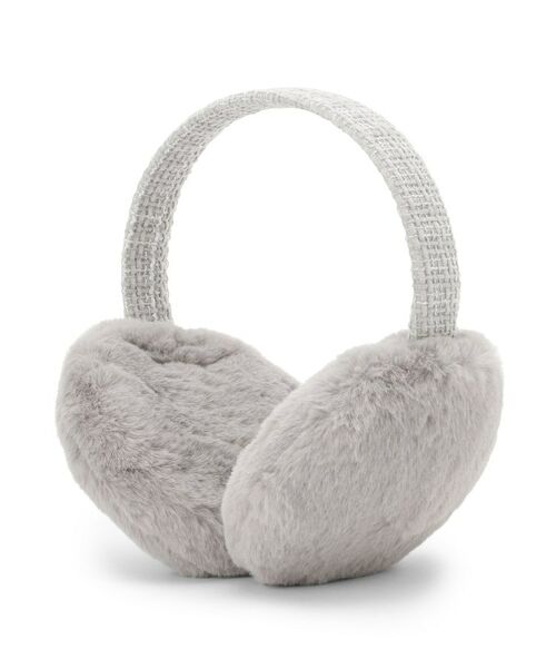 ITS'DEMO / イッツデモ ネックウォーマー・イヤーマフ | 【折りたたみ可】ツイード風イヤーマフ（グレー(012)）