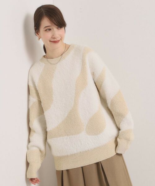 ITS'DEMO / イッツデモ ニット・セーター | 【手洗い可】モール×シャギーニット | 詳細1