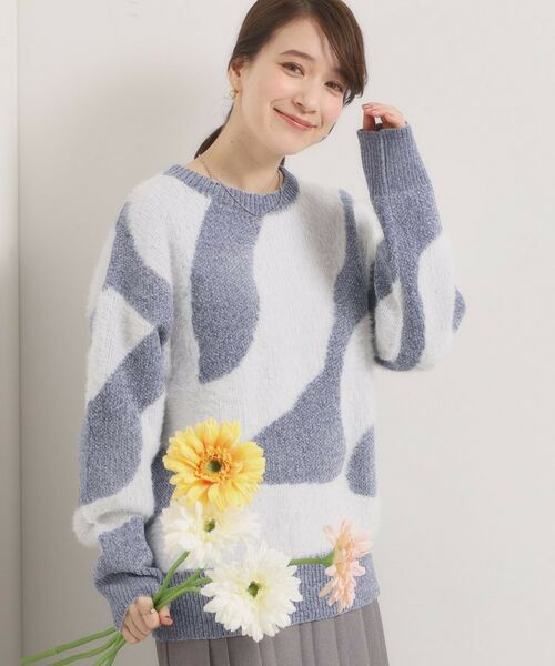 ITS'DEMO / イッツデモ ニット・セーター | 【手洗い可】モール×シャギーニット | 詳細10