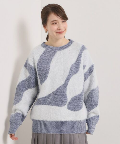 ITS'DEMO / イッツデモ ニット・セーター | 【手洗い可】モール×シャギーニット | 詳細13