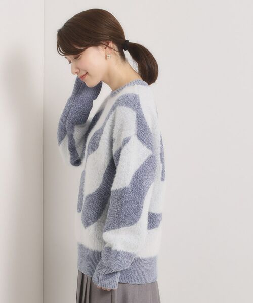ITS'DEMO / イッツデモ ニット・セーター | 【手洗い可】モール×シャギーニット | 詳細14