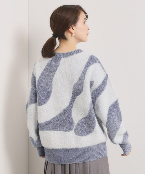 ITS'DEMO / イッツデモ ニット・セーター | 【手洗い可】モール×シャギーニット | 詳細15