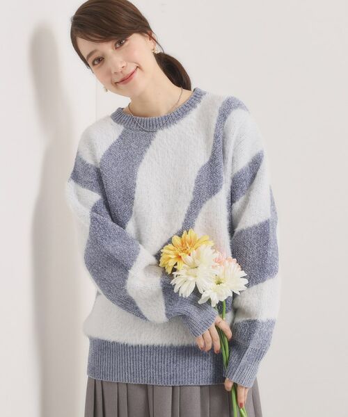 ITS'DEMO / イッツデモ ニット・セーター | 【手洗い可】モール×シャギーニット | 詳細9