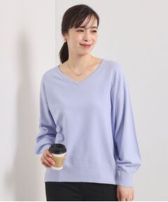 ITS'DEMO / イッツデモ ニット・セーター | 【静電気防止／手洗い可】クリーミータッチVネックニット
