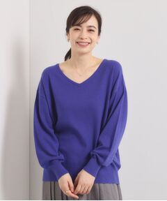 ITS'DEMO / イッツデモ ニット・セーター | 【静電気防止／手洗い可】クリーミータッチVネックニット