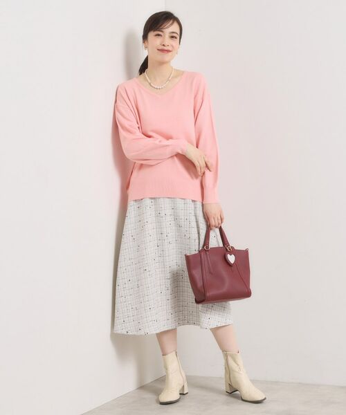 ITS'DEMO / イッツデモ ニット・セーター | 【静電気防止／手洗い可】クリーミータッチVネックニット | 詳細10