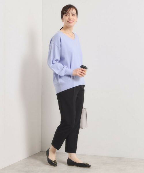 ITS'DEMO / イッツデモ ニット・セーター | 【静電気防止／手洗い可】クリーミータッチVネックニット | 詳細15