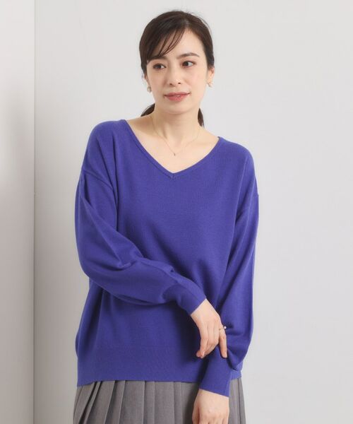 ITS'DEMO / イッツデモ ニット・セーター | 【静電気防止／手洗い可】クリーミータッチVネックニット | 詳細17