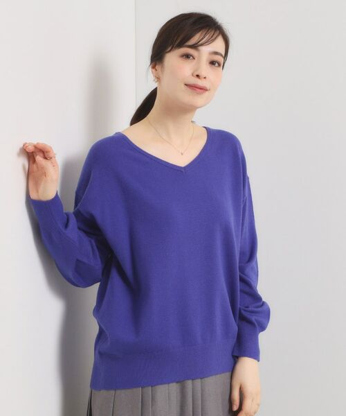 ITS'DEMO / イッツデモ ニット・セーター | 【静電気防止／手洗い可】クリーミータッチVネックニット | 詳細18