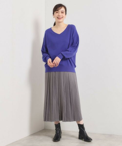 ITS'DEMO / イッツデモ ニット・セーター | 【静電気防止／手洗い可】クリーミータッチVネックニット | 詳細19