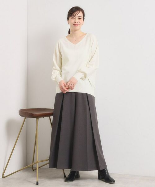 ITS'DEMO / イッツデモ ニット・セーター | 【静電気防止／手洗い可】クリーミータッチVネックニット | 詳細2