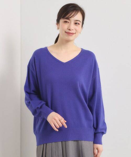 ITS'DEMO / イッツデモ ニット・セーター | 【静電気防止／手洗い可】クリーミータッチVネックニット | 詳細21