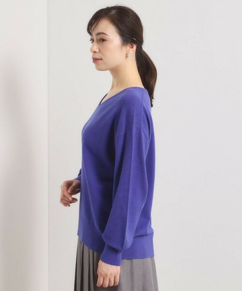 ITS'DEMO / イッツデモ ニット・セーター | 【静電気防止／手洗い可】クリーミータッチVネックニット | 詳細22