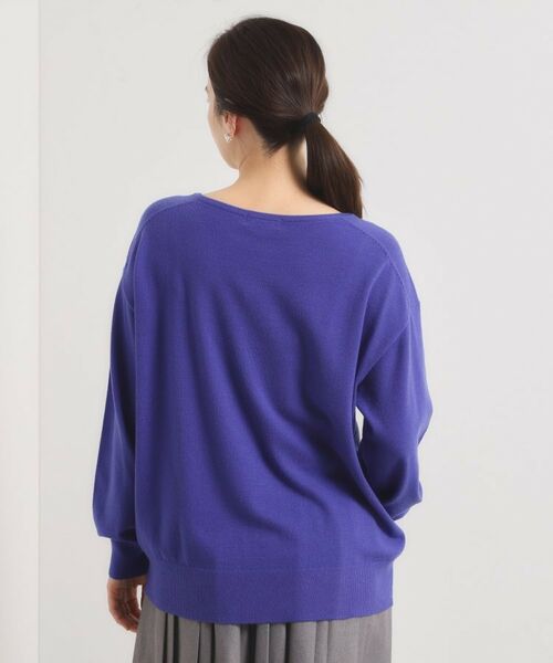 ITS'DEMO / イッツデモ ニット・セーター | 【静電気防止／手洗い可】クリーミータッチVネックニット | 詳細23