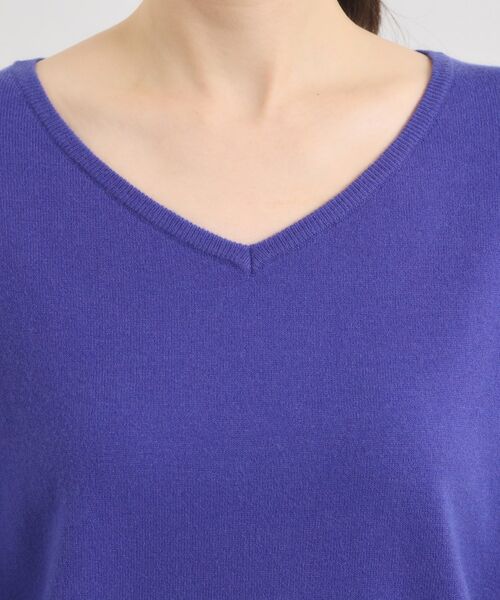 ITS'DEMO / イッツデモ ニット・セーター | 【静電気防止／手洗い可】クリーミータッチVネックニット | 詳細24
