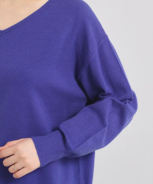 ITS'DEMO / イッツデモ ニット・セーター | 【静電気防止／手洗い可】クリーミータッチVネックニット | 詳細25