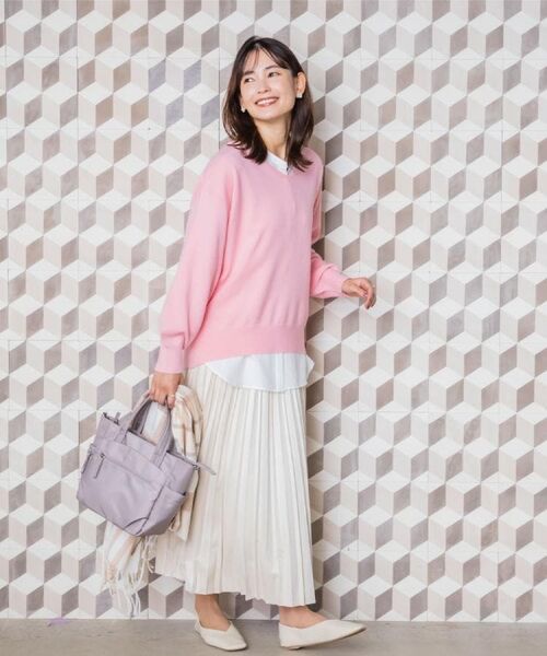 ITS'DEMO / イッツデモ ニット・セーター | 【静電気防止／手洗い可】クリーミータッチVネックニット | 詳細29