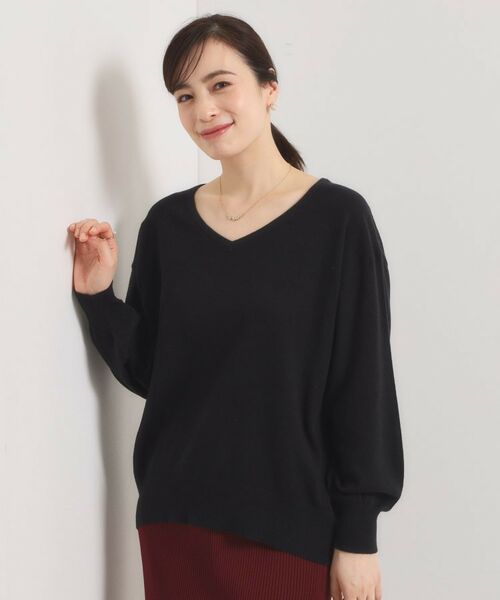 ITS'DEMO / イッツデモ ニット・セーター | 【静電気防止／手洗い可】クリーミータッチVネックニット | 詳細5