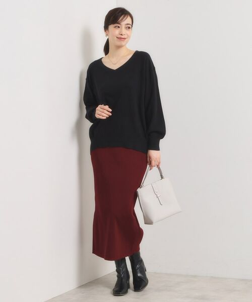 ITS'DEMO / イッツデモ ニット・セーター | 【静電気防止／手洗い可】クリーミータッチVネックニット | 詳細7