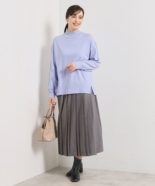 ITS'DEMO / イッツデモ ニット・セーター | 【静電気防止／手洗い可】クリーミータッチハイネックニット | 詳細14