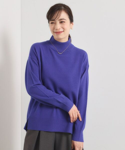 ITS'DEMO / イッツデモ ニット・セーター | 【静電気防止／手洗い可】クリーミータッチハイネックニット | 詳細16