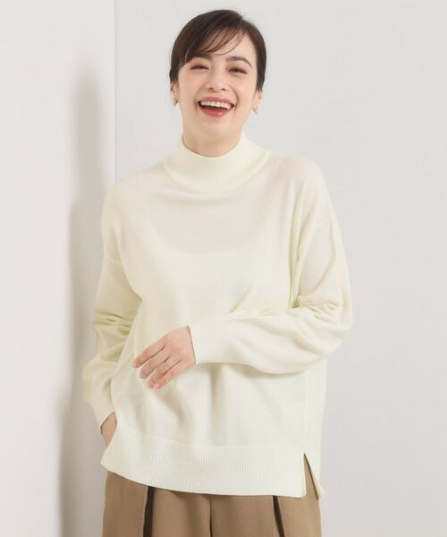 ITS'DEMO / イッツデモ ニット・セーター | 【静電気防止／手洗い可】クリーミータッチハイネックニット | 詳細5